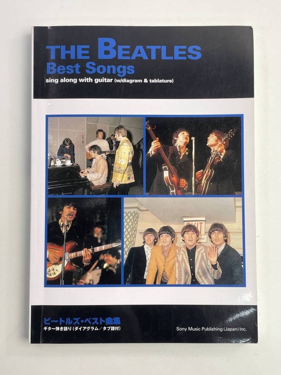 楽譜 ビートルズ・ベスト曲集 ダイアグラムタブ譜付 ギター弾き語り全74曲 ギタースコア【K188004】251030_画像1