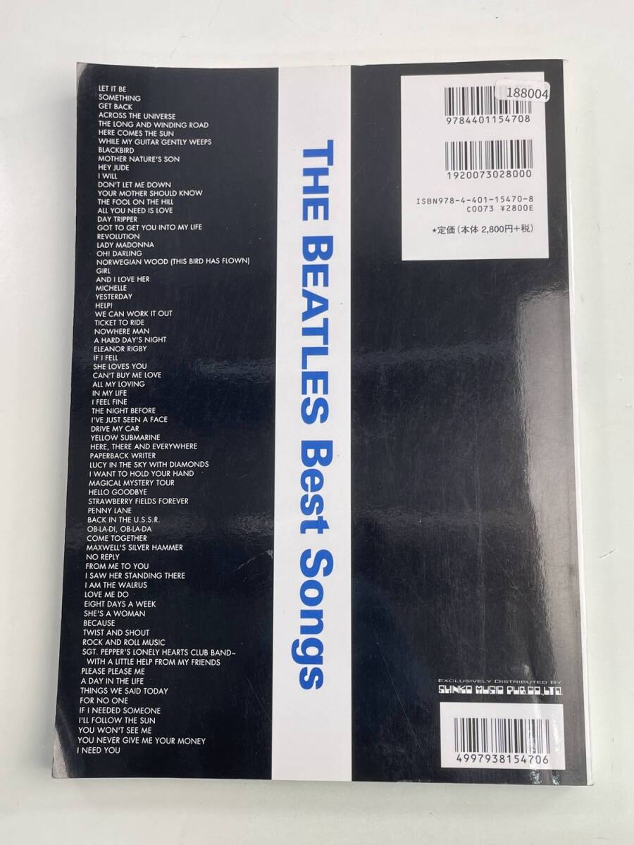 楽譜 ビートルズ・ベスト曲集 ダイアグラムタブ譜付 ギター弾き語り全74曲 ギタースコア【K188004】251030_画像4