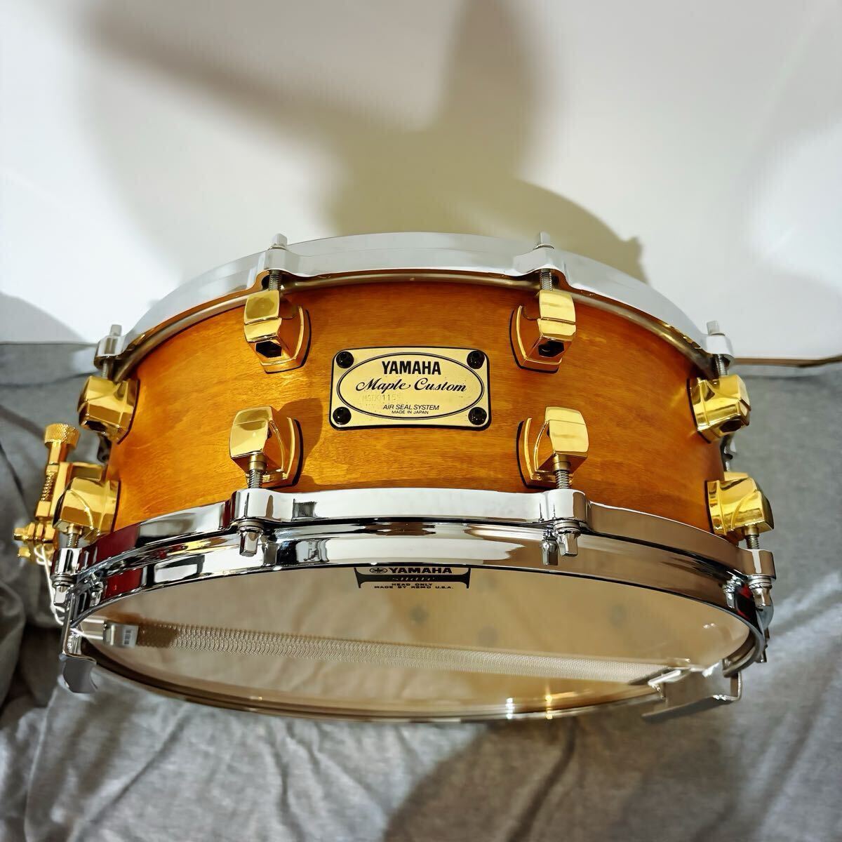 【未使用品】YAMAHA MSD-0115 Maple Custom ヤマハ・メイプルカスタム・スネア(14X5.5) 後期ラグ_画像1