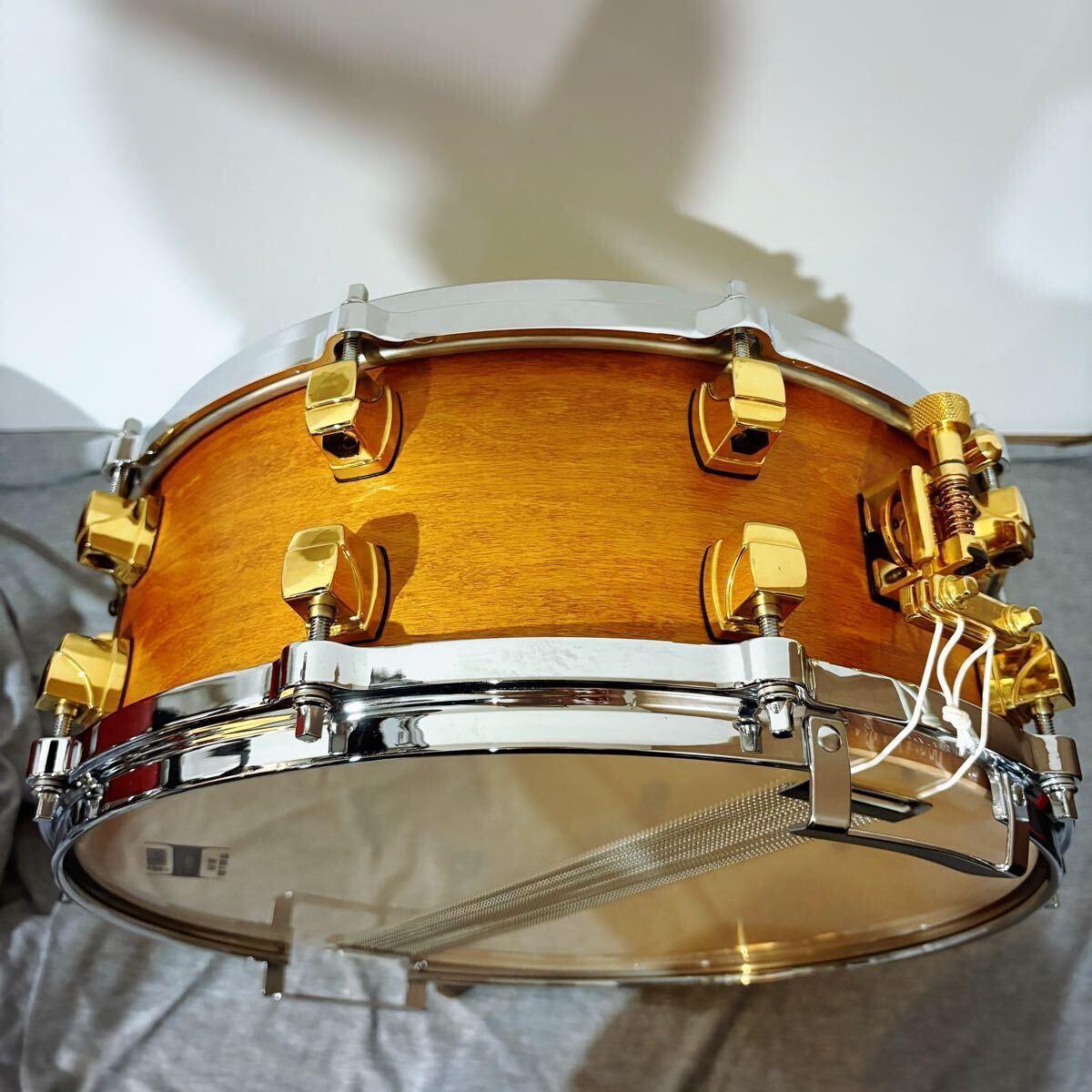 【未使用品】YAMAHA MSD-0115 Maple Custom ヤマハ・メイプルカスタム・スネア(14X5.5) 後期ラグ_画像2
