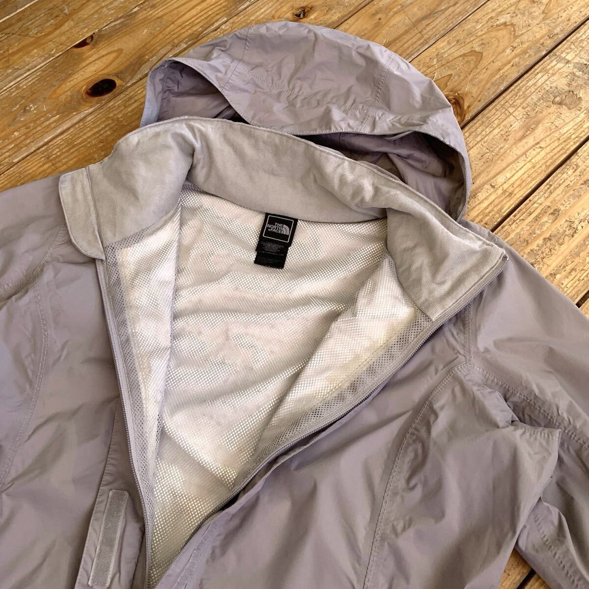 USA古着 THE NORTH FACE ノースフェイス ナイロンジャケット レディース Lサイズ アウトドア キャンプ 裏メッシュ カジュアル J4130_画像9