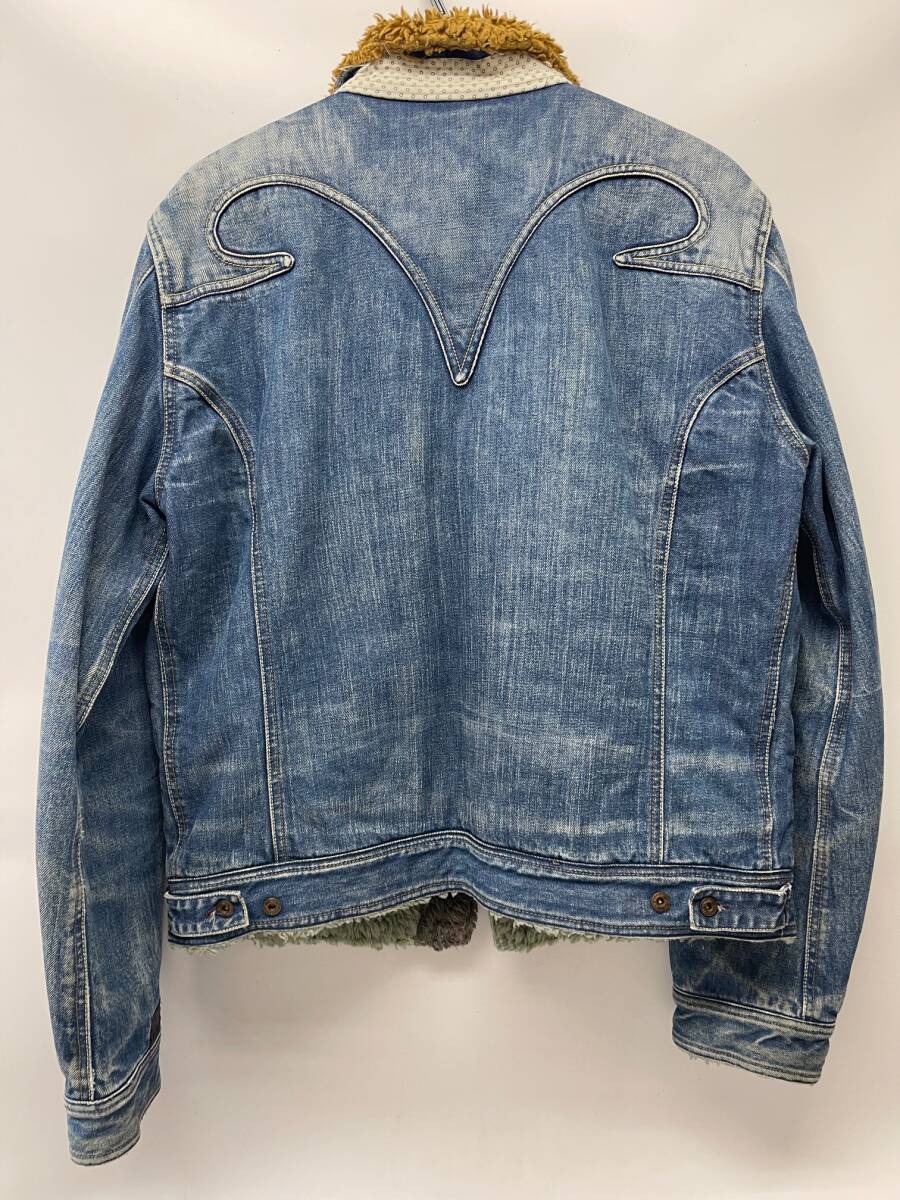 DIESEL ディーゼル XL デニムジャケット ジージャン 裏ボア ブルゾン USED 秋冬 アウター 肉厚 ヴィンテージ加工 DM0001_画像4