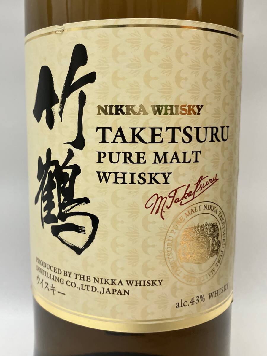 ニッカ ウイスキー 竹鶴 ピュアモルト 700ml 43% NIKKA WHISKY TAKETSURU 未開栓_画像3
