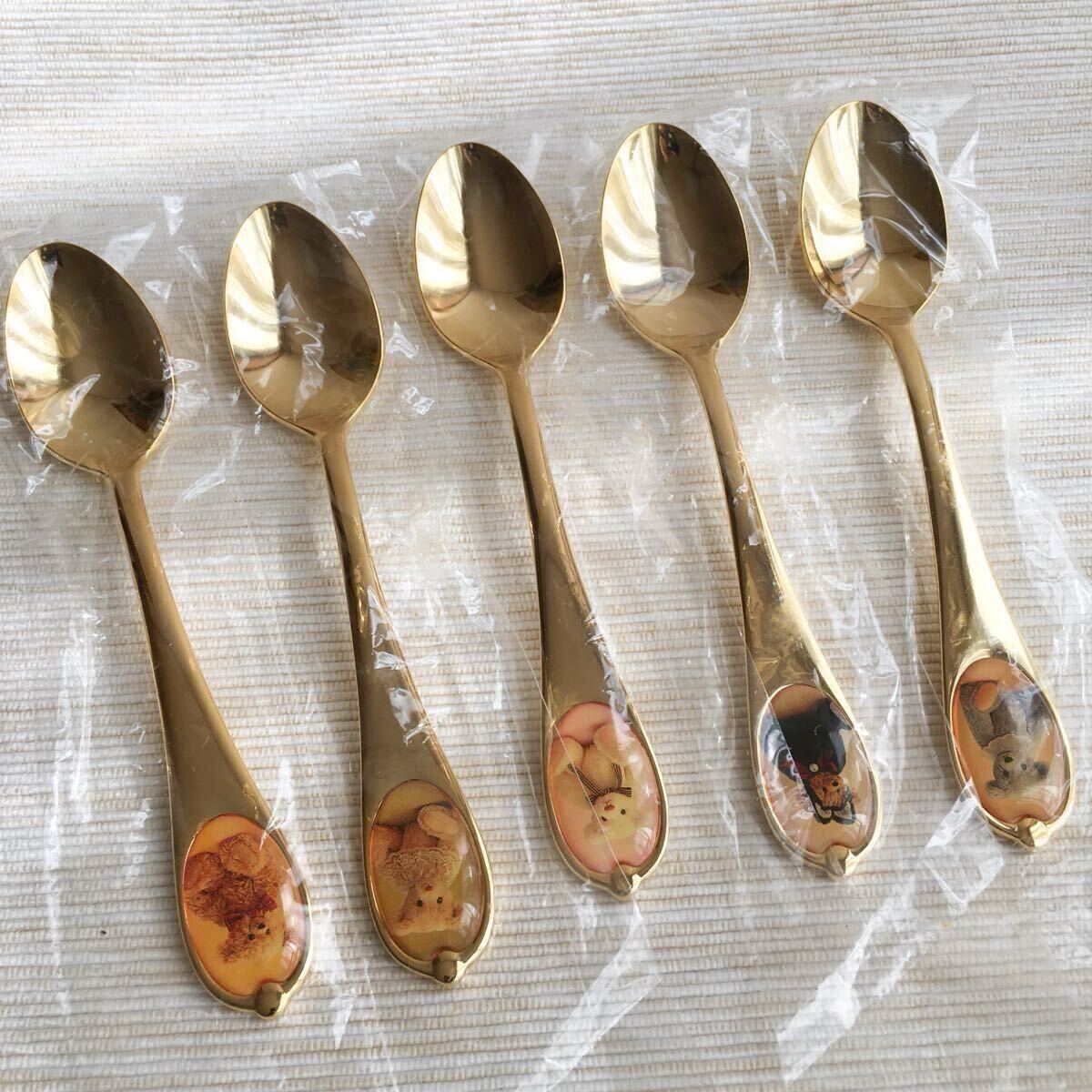 テディベア カトラリーティースプーンセット happyteddy ケーキサーバー_画像4