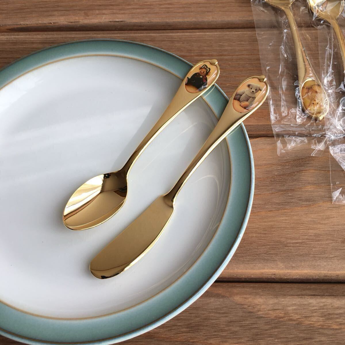 テディベア カトラリーティースプーンセット happyteddy ケーキサーバー_画像7