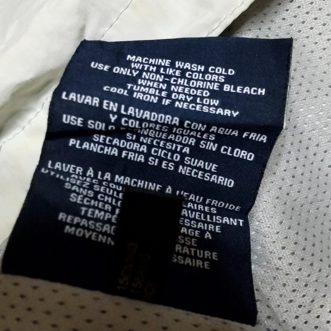 A1 TOMMY HILFIGER トミーヒルフィガー S 白色 ホワイト ナイロン ジャケット ブルゾン アウター アメリカ USA 古着 メンズ y2k 00s 90s_画像5