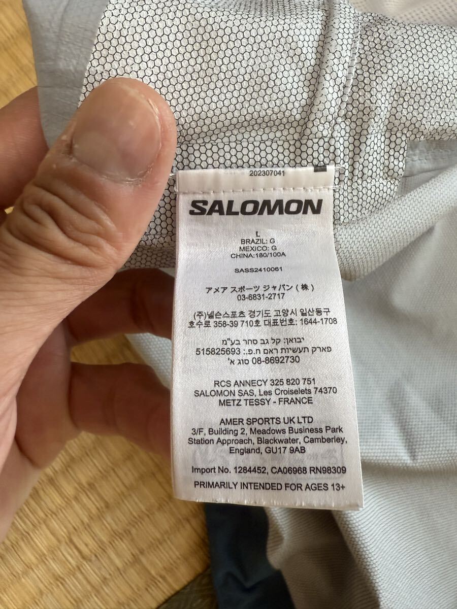 SALOMON サロモン シェルジャケット サイズL OUTERPATH 2.5L_画像6