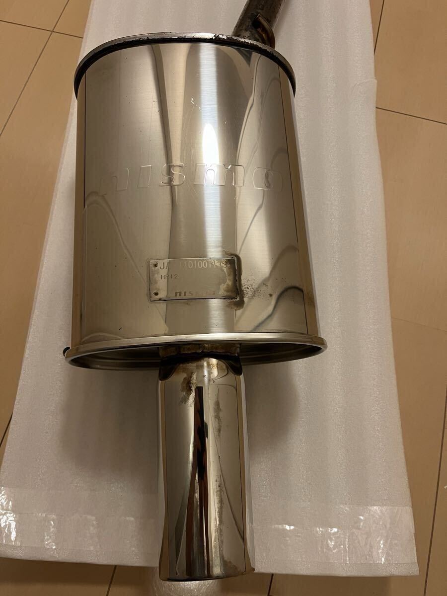 K13マーチ NISMO S-tuneマフラー(HR12) NISMOマフラーガスケット＆ナットセット　HKSスーパーハイブリッドフィルター　３つセット　_画像3