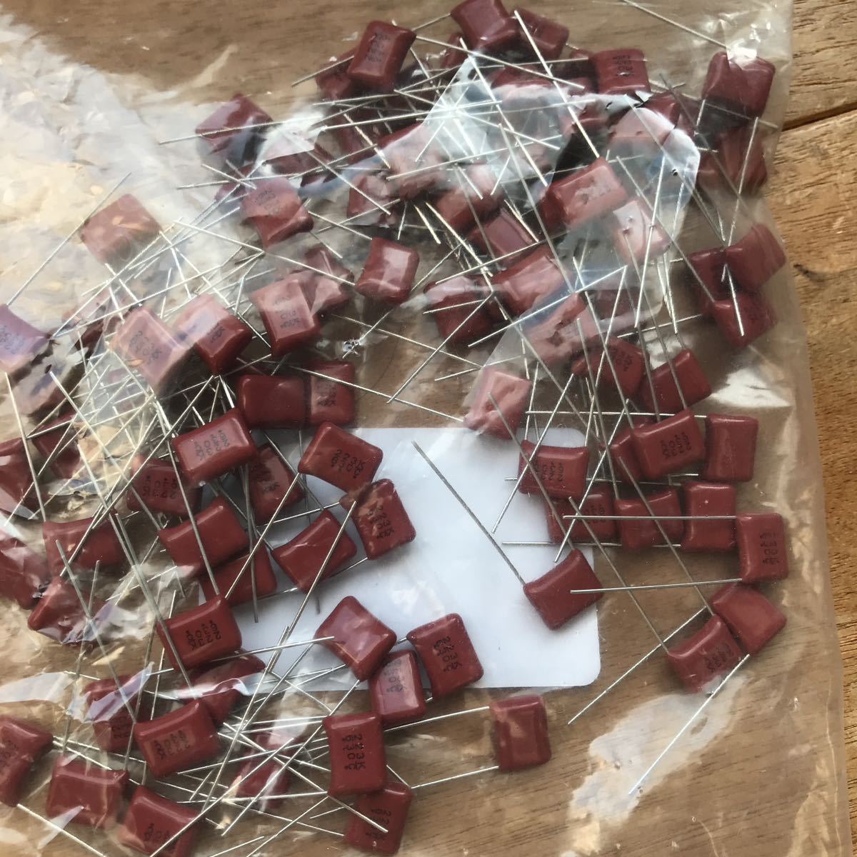 フィルムコンデンサ DC630V 0.022uF 25個まとめて ECQE パナソニック Panasonic フィルムコンデンサー ECQE6223KF_画像1