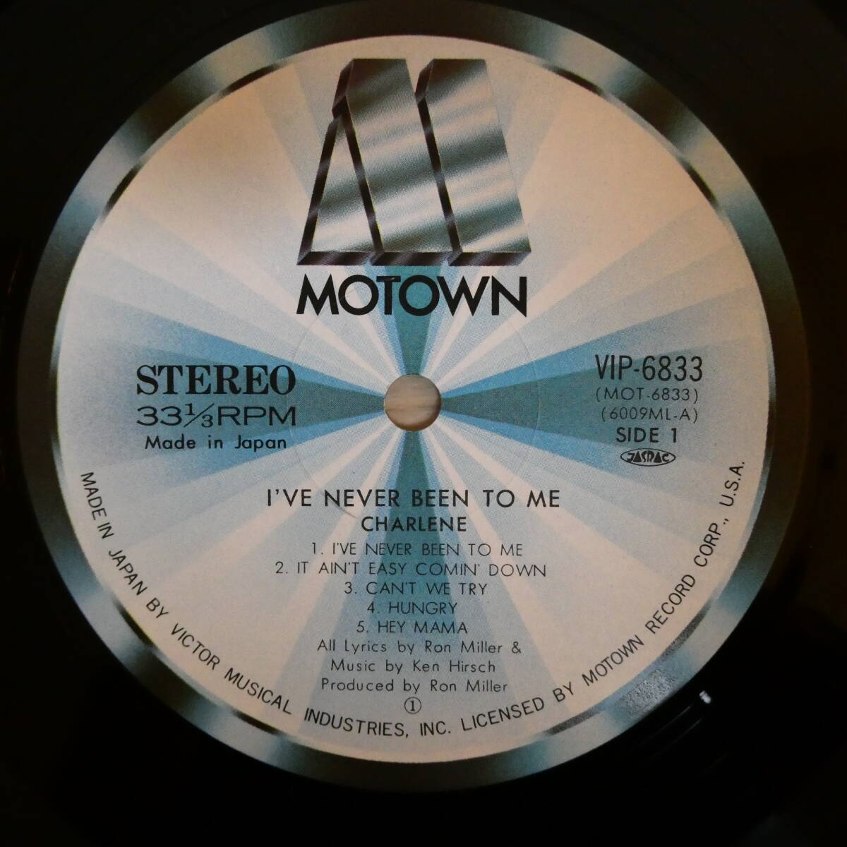 02083【LP 帯付】「シャーリーン / 愛はかげろうのように / VIP-6833」美品_画像4