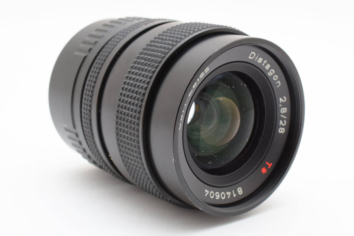 【美品】Carl Zeiss Distagon T 28mm F2.8 C/Yマウント レンズ C/Y-NEXアダプター付 ソニーEマウント使用可　#M0158