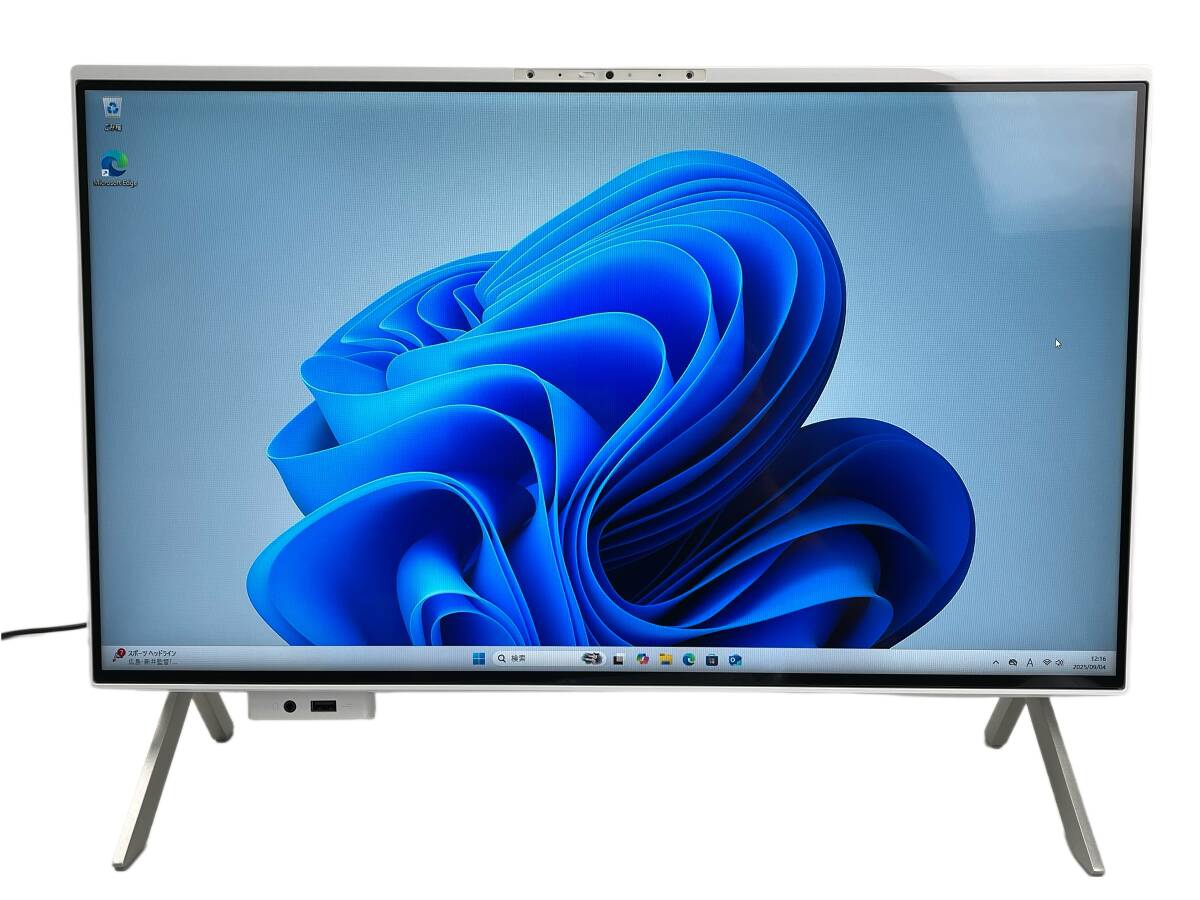 富士通 FMV F55-K1 Desktop F 液晶一体型 Intel Core i5-1235U メモリ16GB+SSD512GB+DVD 顔認証 23.8型FHD Win11 送料無料 Y7J204_画像1