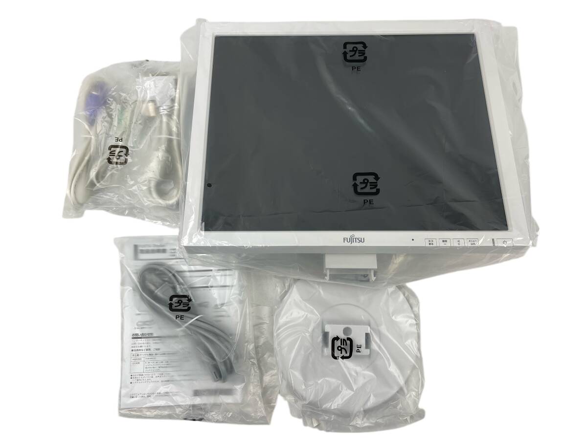 1円～スタート！【未使用品】富士通 17型 SXGA VL-17ESS 液晶ディスプレイ 1280×1024 スピーカー內(nèi)蔵 ブルーライト低減 DVI-D ◎17ESS-8