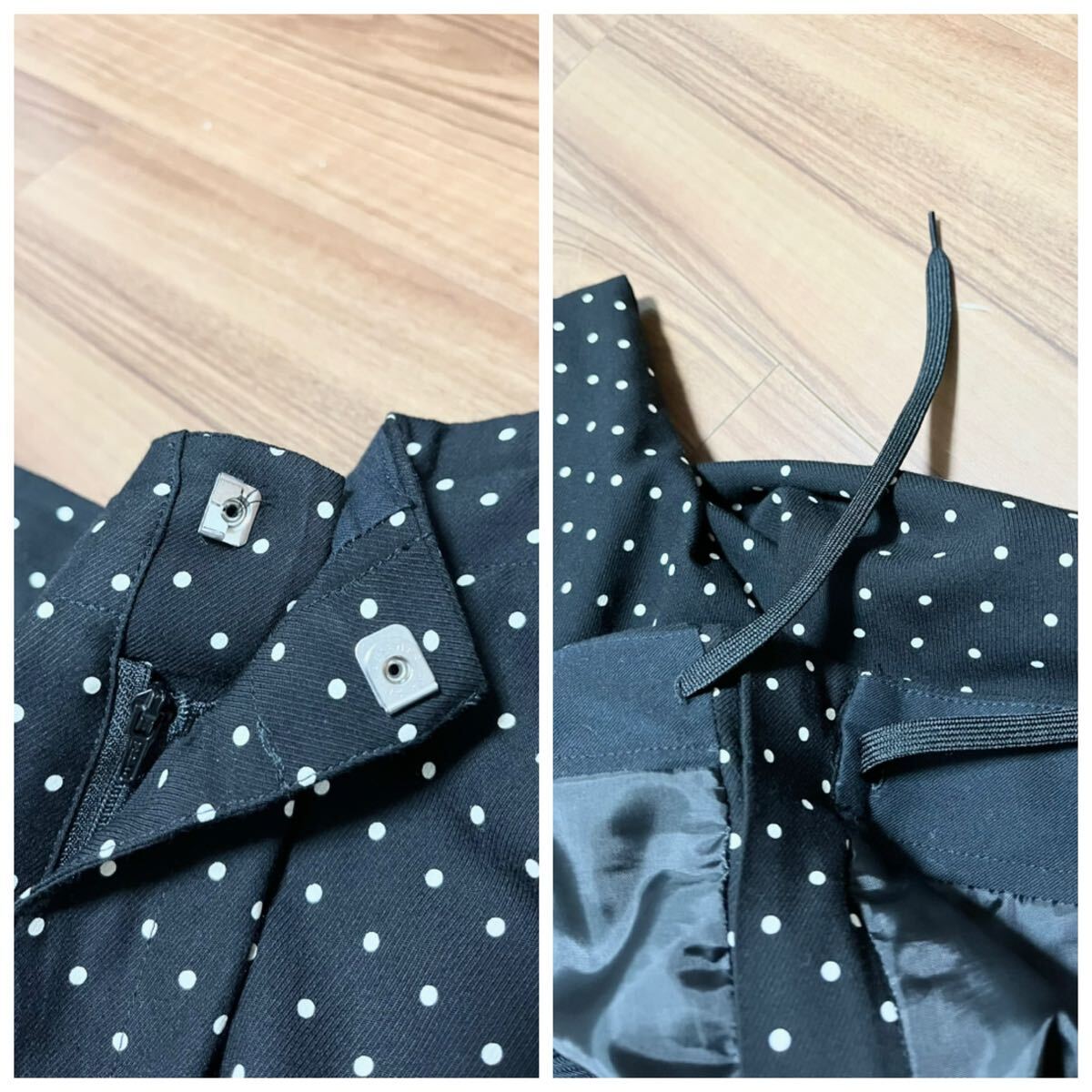 美品 BEAMS BOY レーヨン ツイル ドット イージーパンツ