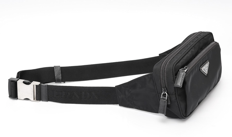 プラダ　ナイロン × サフィアーノレザー ベルトバッグ　2VL977　ナイロン　ネロ【中古】商品番号 S-159120　新入荷_画像2