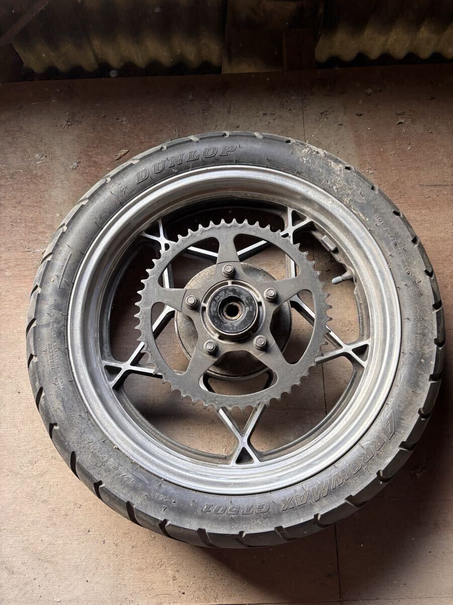 gsx400 gsx400s 純正ホイール　キャストホイール　星型キャスト　gk7ca gk79a インパルス400 カタナ400 当時物 SUZUKI 前後セット_画像4