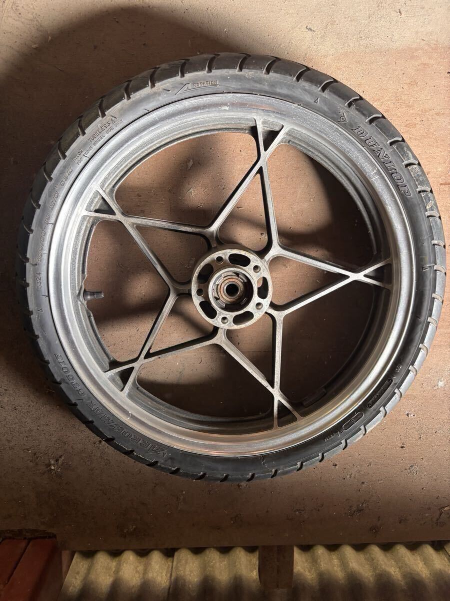 gsx400 gsx400s 純正ホイール　キャストホイール　星型キャスト　gk7ca gk79a インパルス400 カタナ400 当時物 SUZUKI 前後セット_画像5