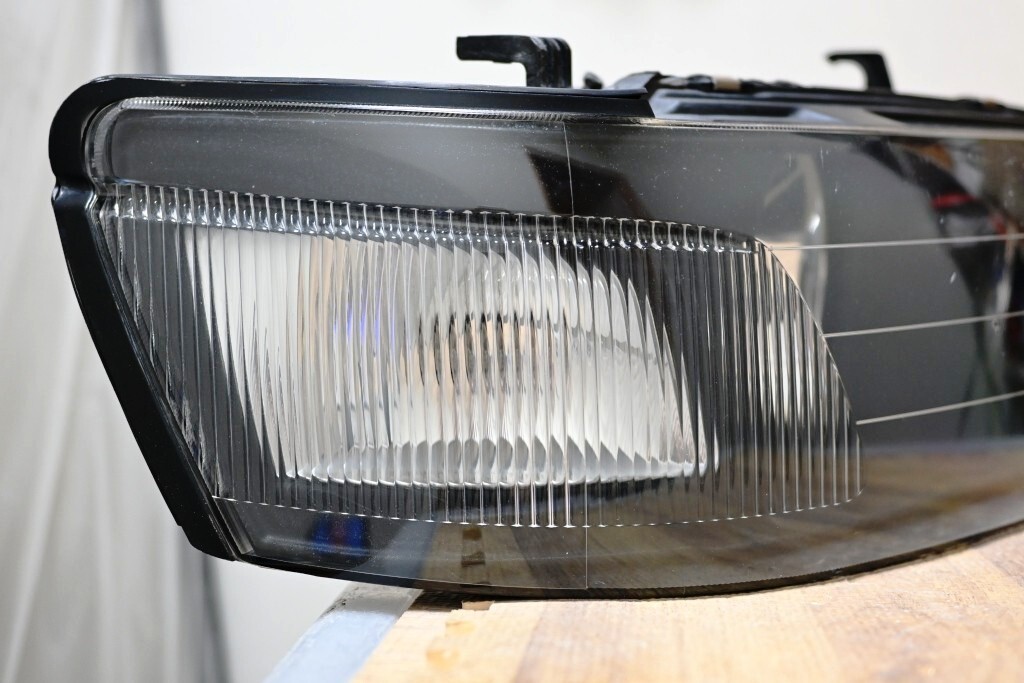 希少美品 NISSAN C35 HC35 GC35 日産 ローレル クラブS メダリスト 後期 純正 ブラック ハロゲン 左右 ヘッドライト ICHIKOH 1561 B番 RB20_画像8