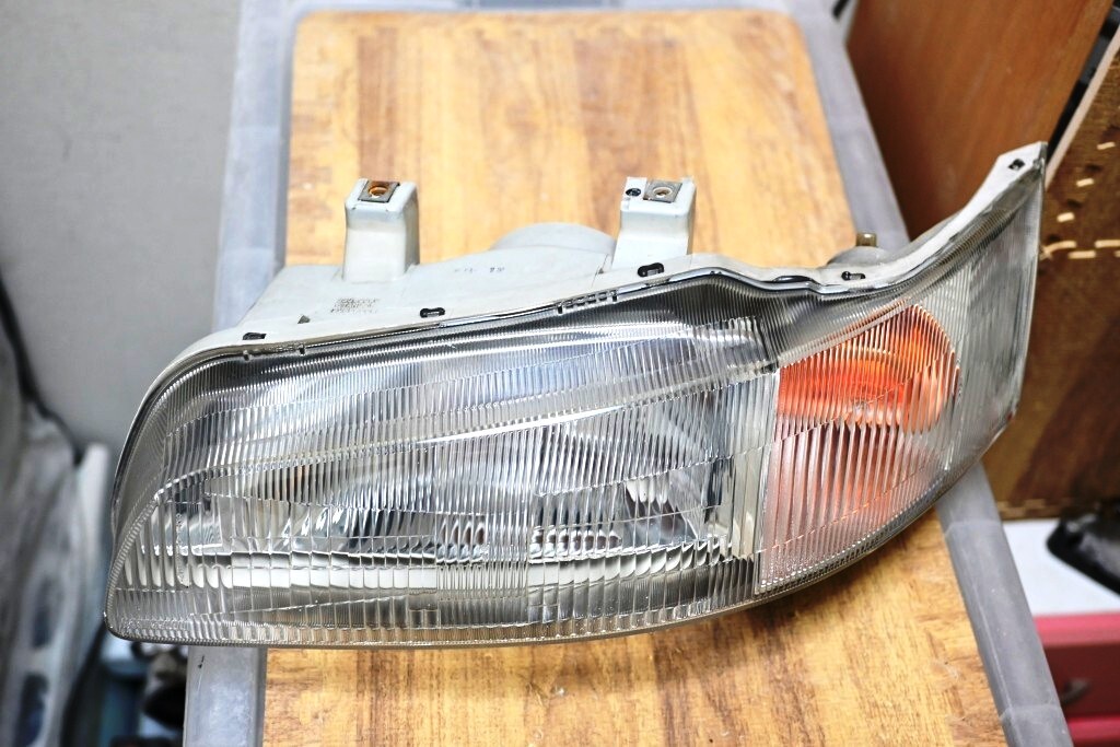 廃盤 希少 美品 黄ばみ無し 付属完備 HONDA PP1 ホンダ ビート 純正 左右 ヘッドライト ① ASSY STANLEY 033-6647 コーティング_画像5