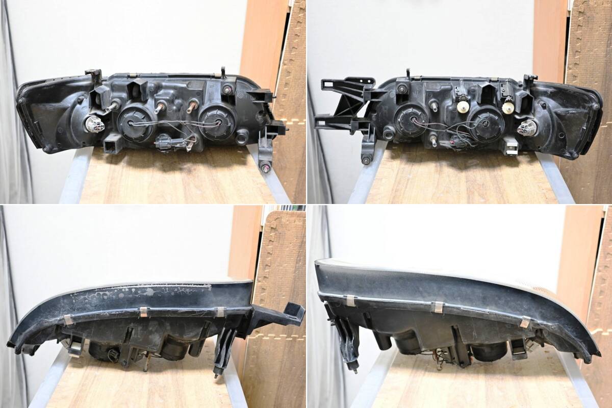 希少美品 NISSAN C35 HC35 GC35 日産 ローレル クラブS メダリスト 後期 純正 ブラック ハロゲン 左右 ヘッドライト ICHIKOH 1561 B番 RB20_画像10