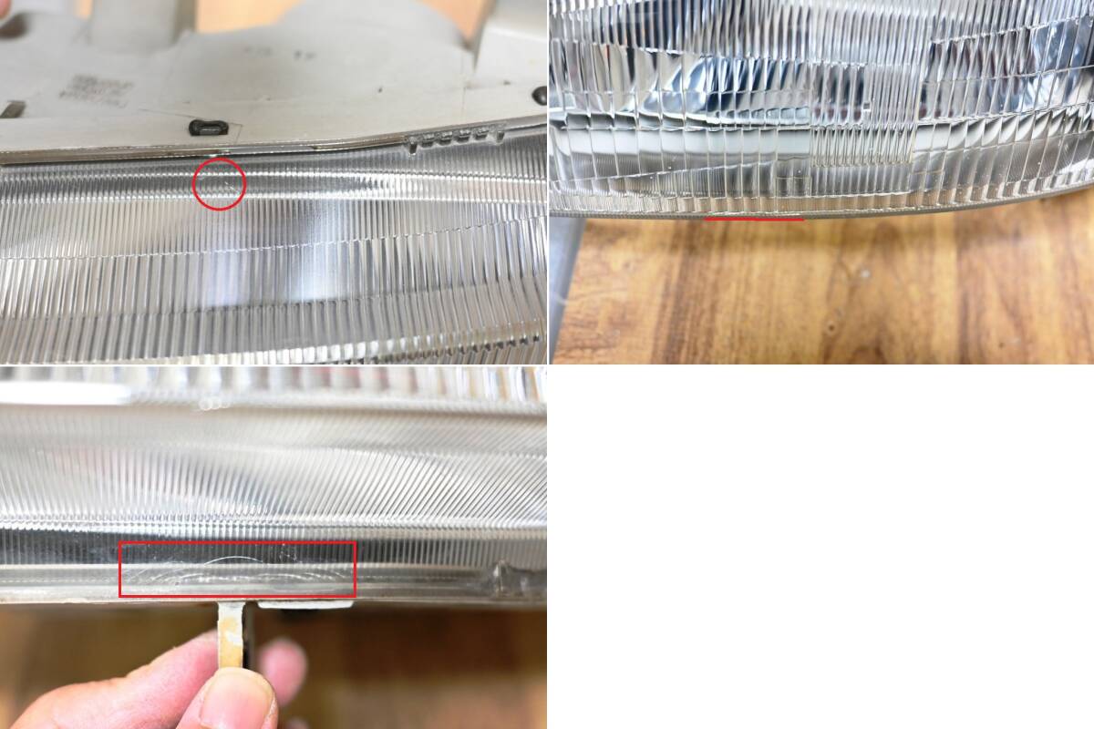 廃盤 希少 美品 黄ばみ無し 付属完備 HONDA PP1 ホンダ ビート 純正 左右 ヘッドライト ① ASSY STANLEY 033-6647 コーティング_画像9