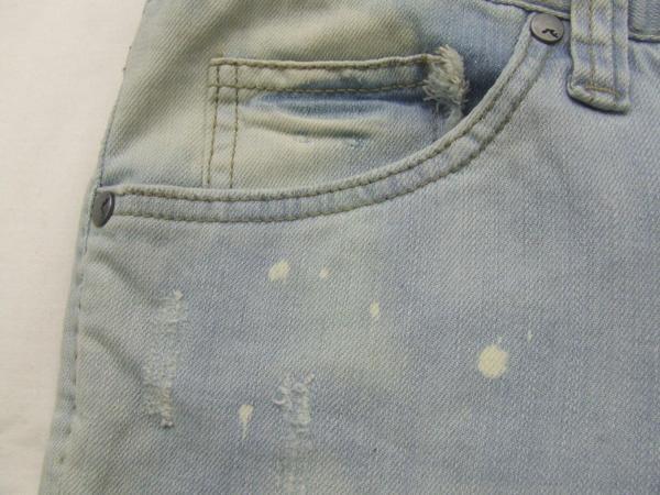 【RUSTY】正規商品ビンテージ仕上げＧパンツ・ライトブルー・34_画像6