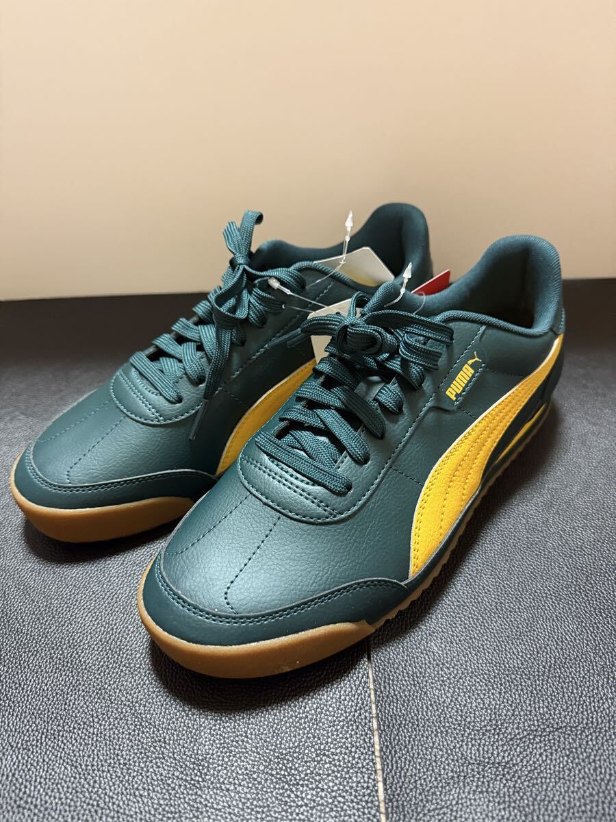 新品未使用　PUMA プーマ　チュリーノ　グリーン　緑　スニーカー　27cm_画像1