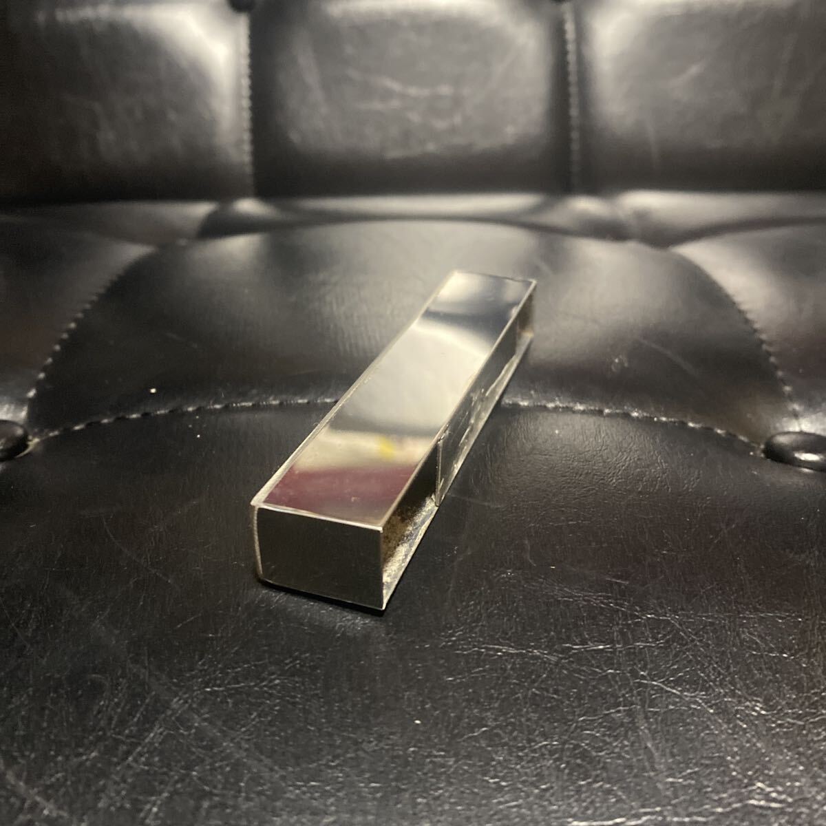 I ステンレス　箱文字　9.8×1.4×2 在庫4 看板　オブジェ　デコトラ 飾り_画像4