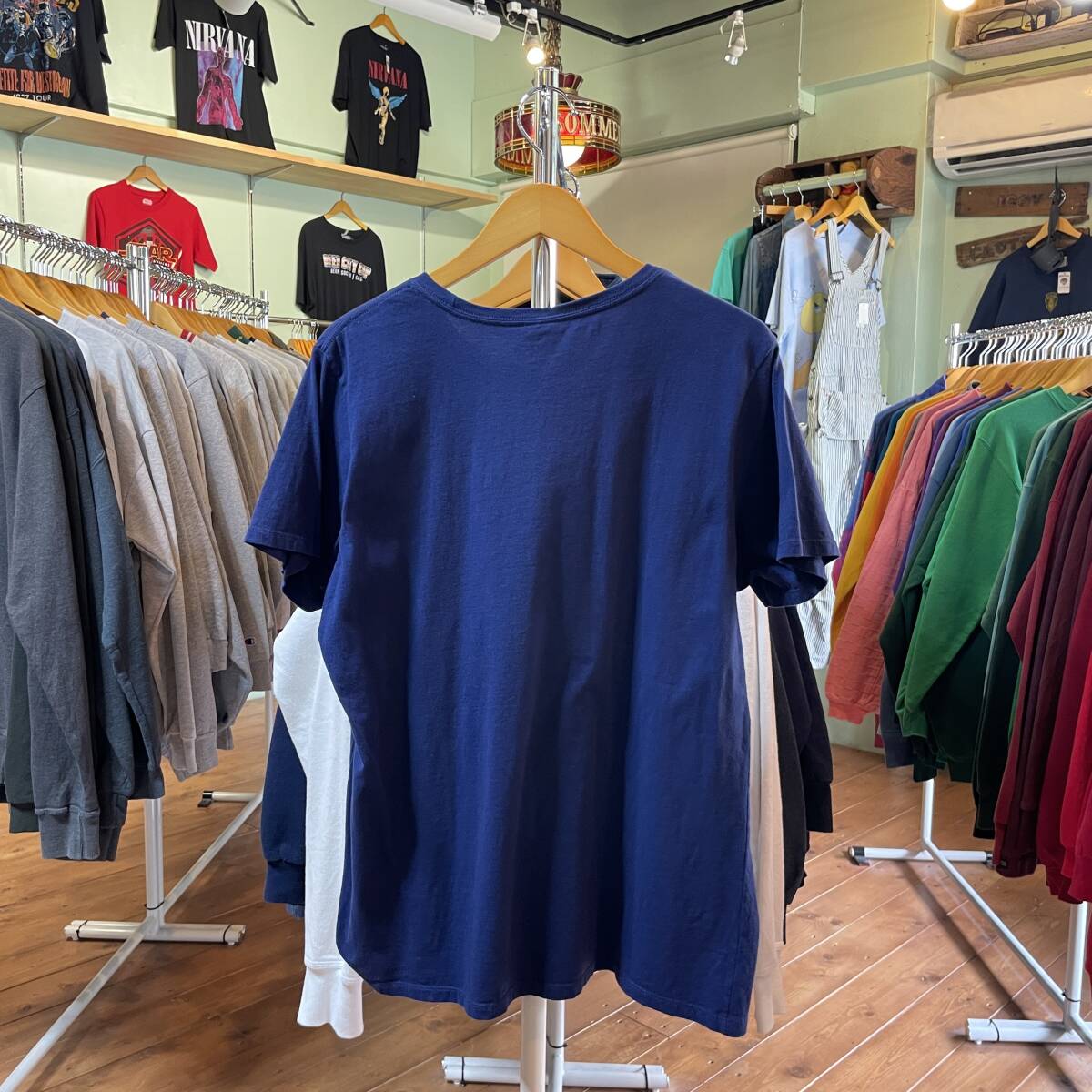 USA 古着 ヨセミテ国立公園 Tシャツ プリント ネイビー メンズXL クルーネック BA2597_画像2