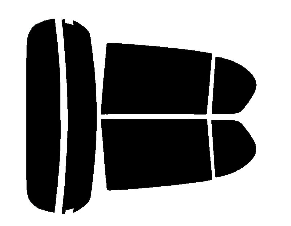 【ノーマルスモーク透過率3％】 ダイハツ ミライース (LA300S/LA310S) カット済みカーフィルム リアセット_画像2