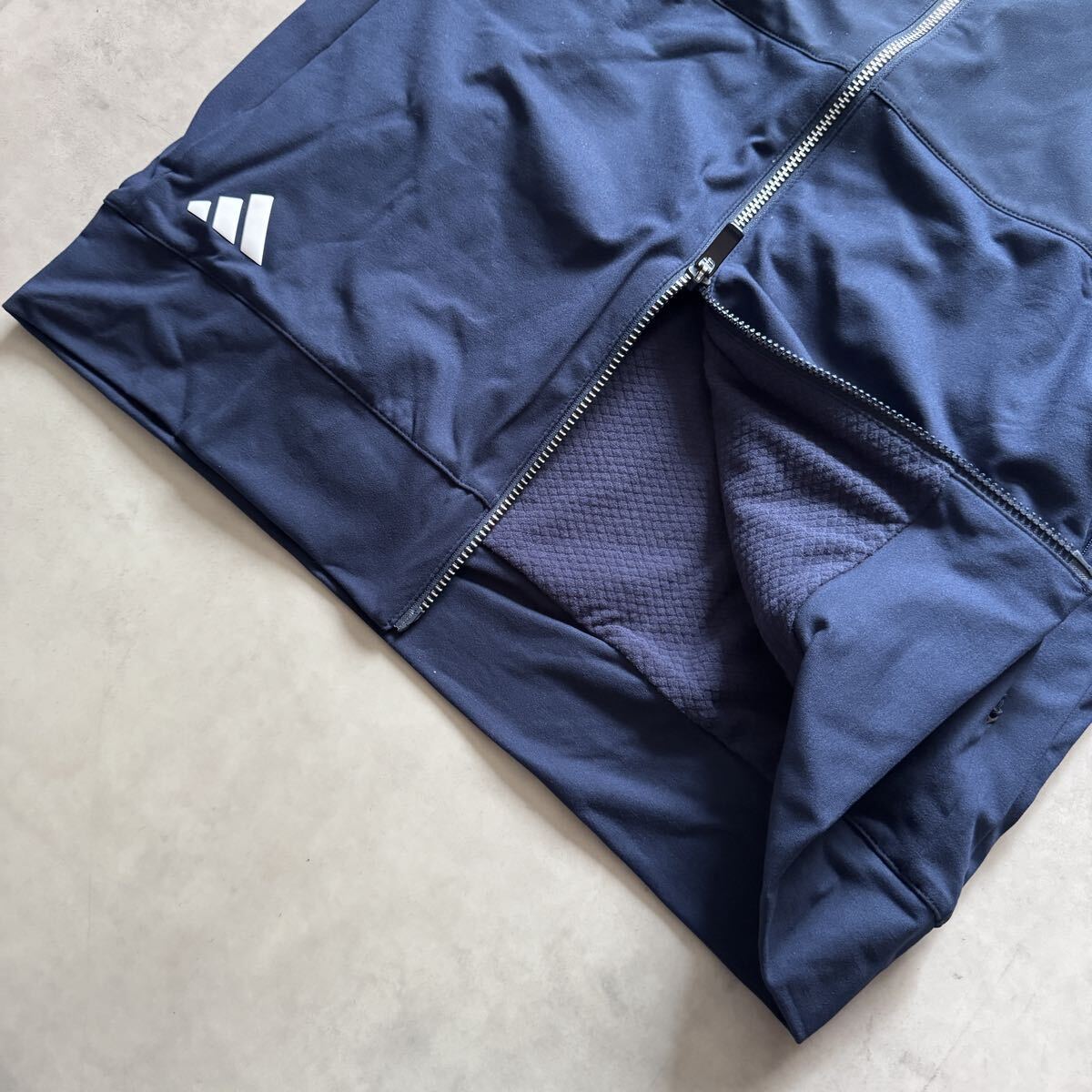 новый товар XL размер обычная цена 1.4 десять тысяч Adidas Golf Ultimate365 Tour полный Zip лучший adidas golf мужской популярный высота теплоизоляция темно-синий темно-синий осень-зима