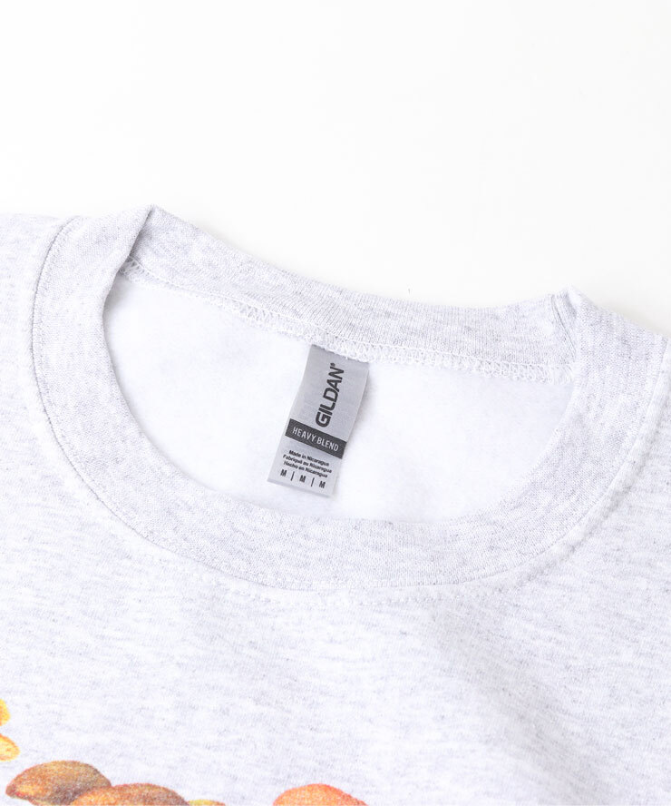 <Lサイズ><ストーンブラック>ATLAS SCREEN PRINTING アトラススクリーンプリント クルーネック スウェットシャツ ASP030001_画像5