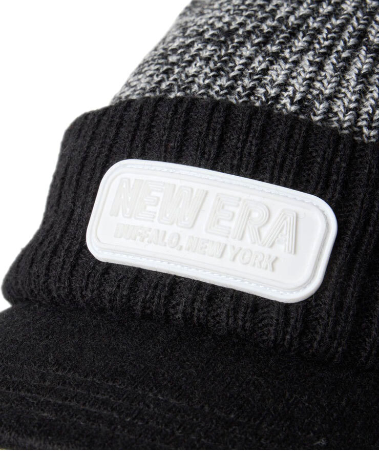 NEW ERA ニューエラ ゴルフ つば付きニット帽 バイザーニット TPUパッチ ブラック 14669031_画像5