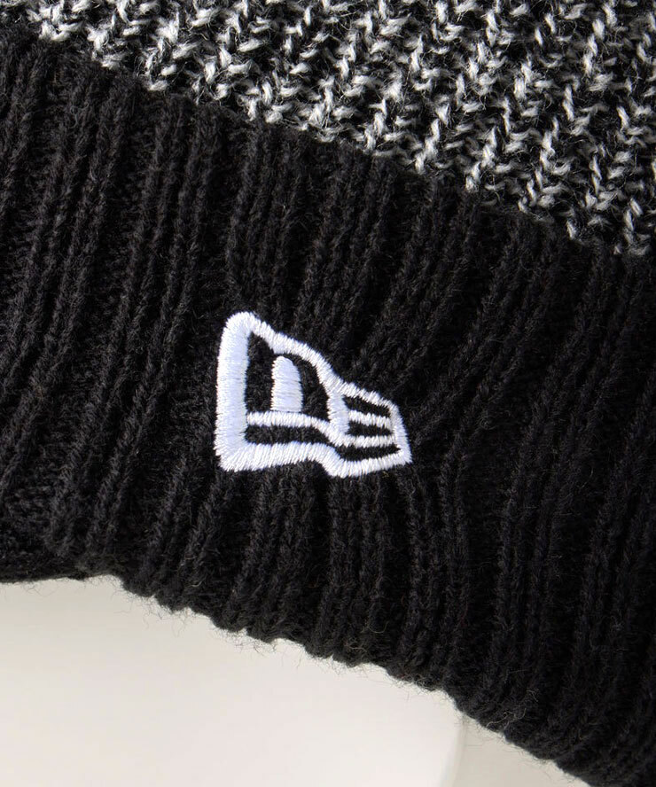 NEW ERA ニューエラ ゴルフ つば付きニット帽 バイザーニット TPUパッチ ブラック 14669031_画像6