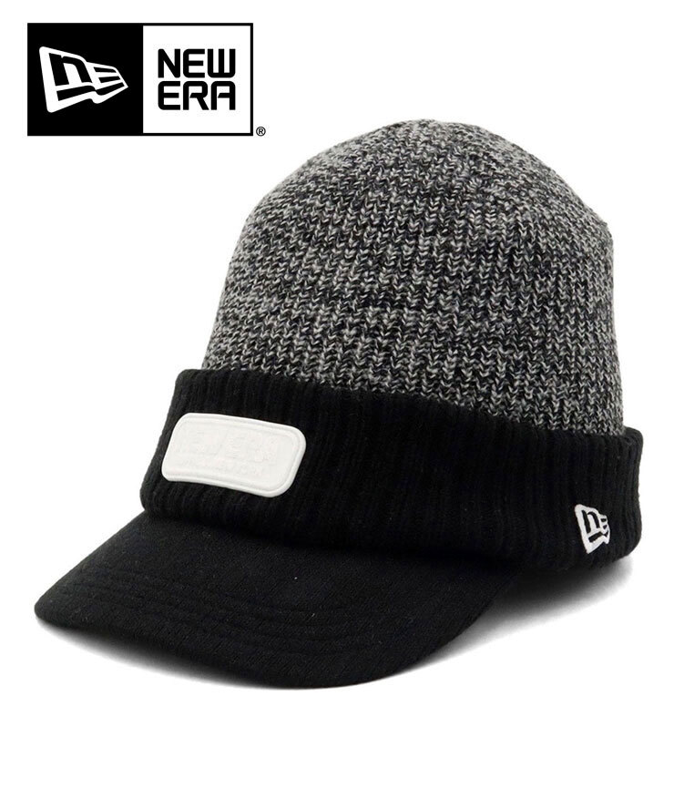 NEW ERA ニューエラ ゴルフ つば付きニット帽 バイザーニット TPUパッチ ブラック 14669031_画像8