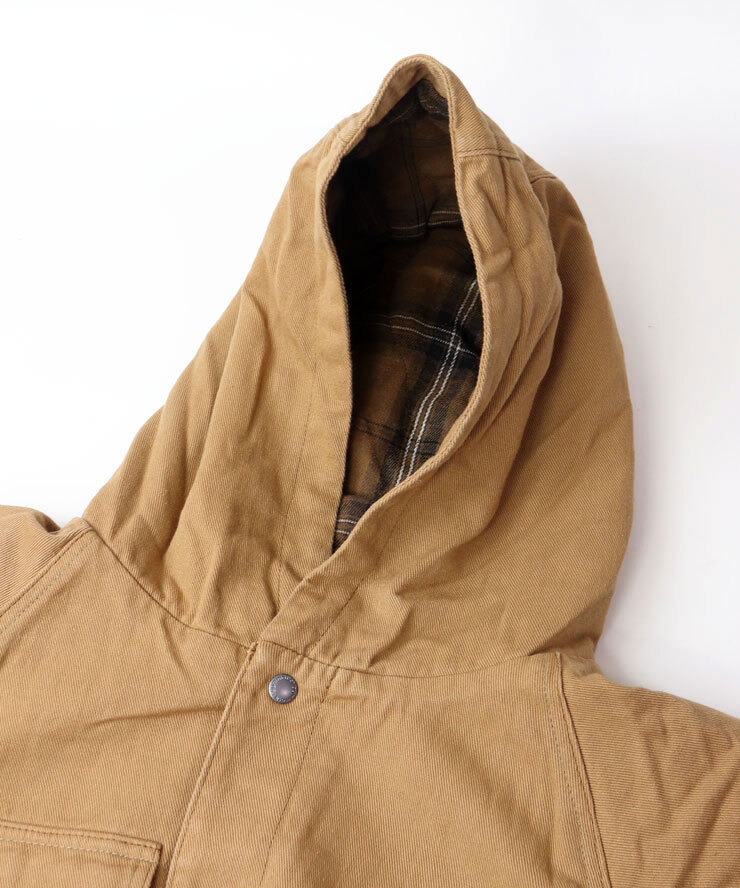 ＜XLサイズ＞＜ブラウン(34)＞gym master ジムマスター 中ワタデニム カツラギフードジャケット G621767_画像3