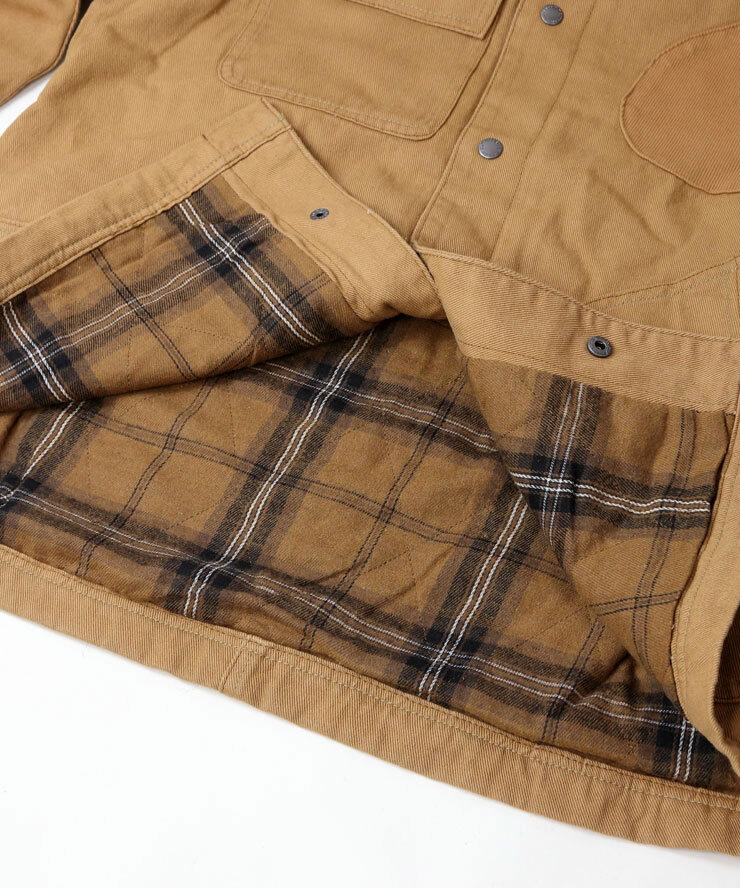 ＜XLサイズ＞＜ブラウン(34)＞gym master ジムマスター 中ワタデニム カツラギフードジャケット G621767_画像5