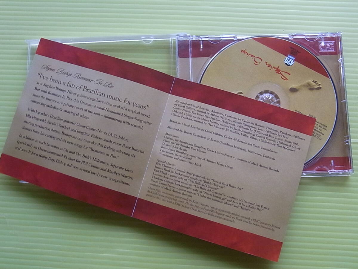 スティーブン・ビショップ Romance in Rio エリック・クラプトン&アール・クルー AOR ボサノヴァ CD_画像2