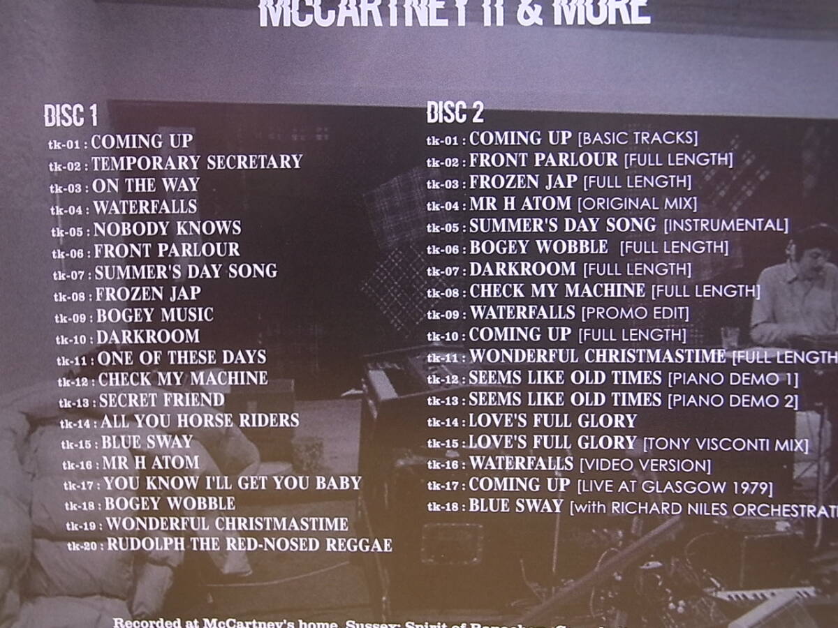 ポール・マッカートニー McCARTNEY Ⅱ&MORE ブート/マニア/コレクターズ MOONCHILD RECORDS CD_画像5