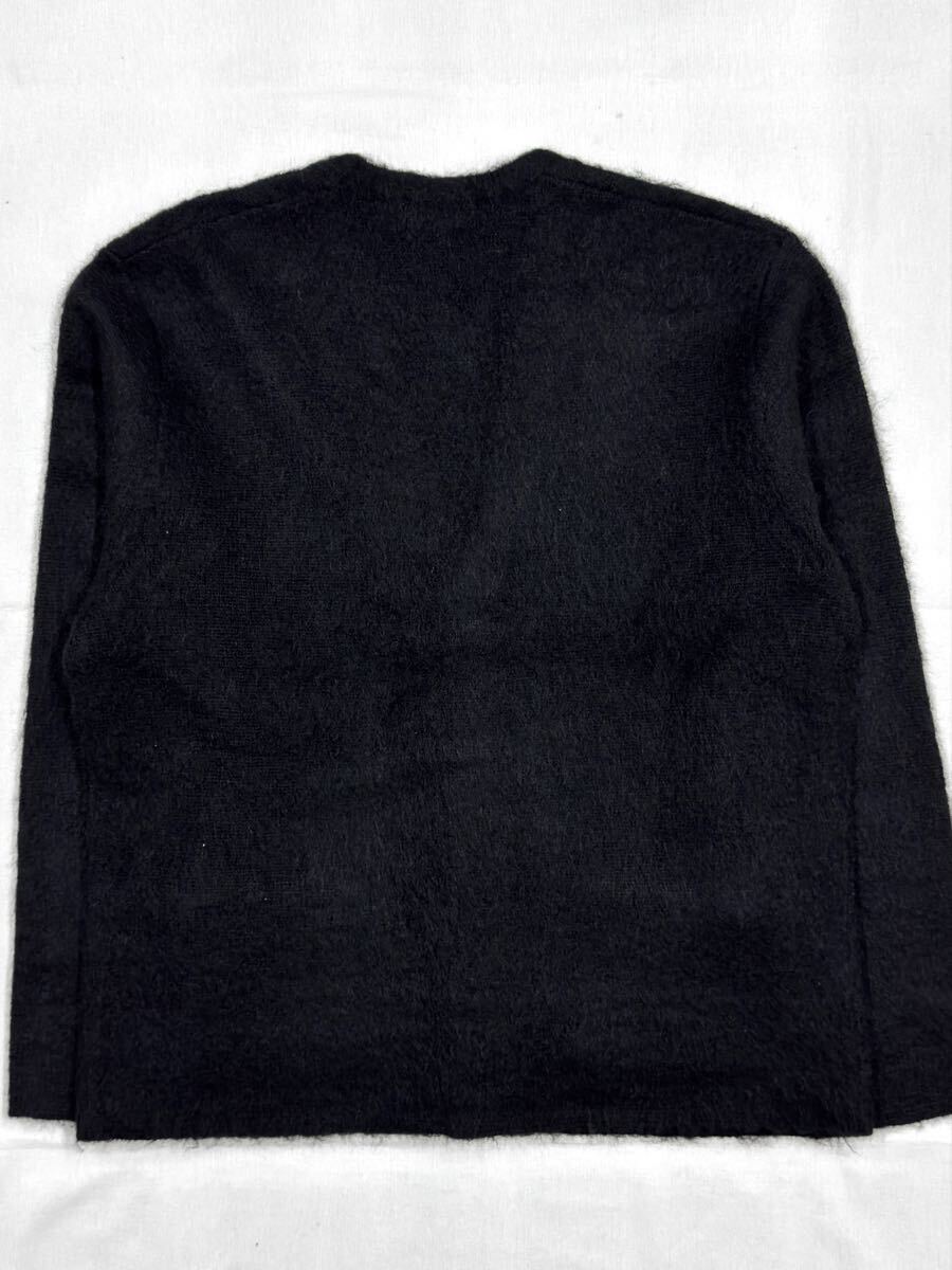 SUPREME Brushed Mohair Cardigan Knit シュプリーム モヘア カーディガン ニット ブラック Mサイズ_画像2