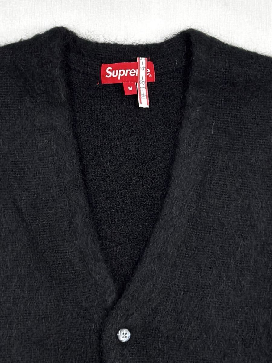 SUPREME Brushed Mohair Cardigan Knit シュプリーム モヘア カーディガン ニット ブラック Mサイズ_画像3