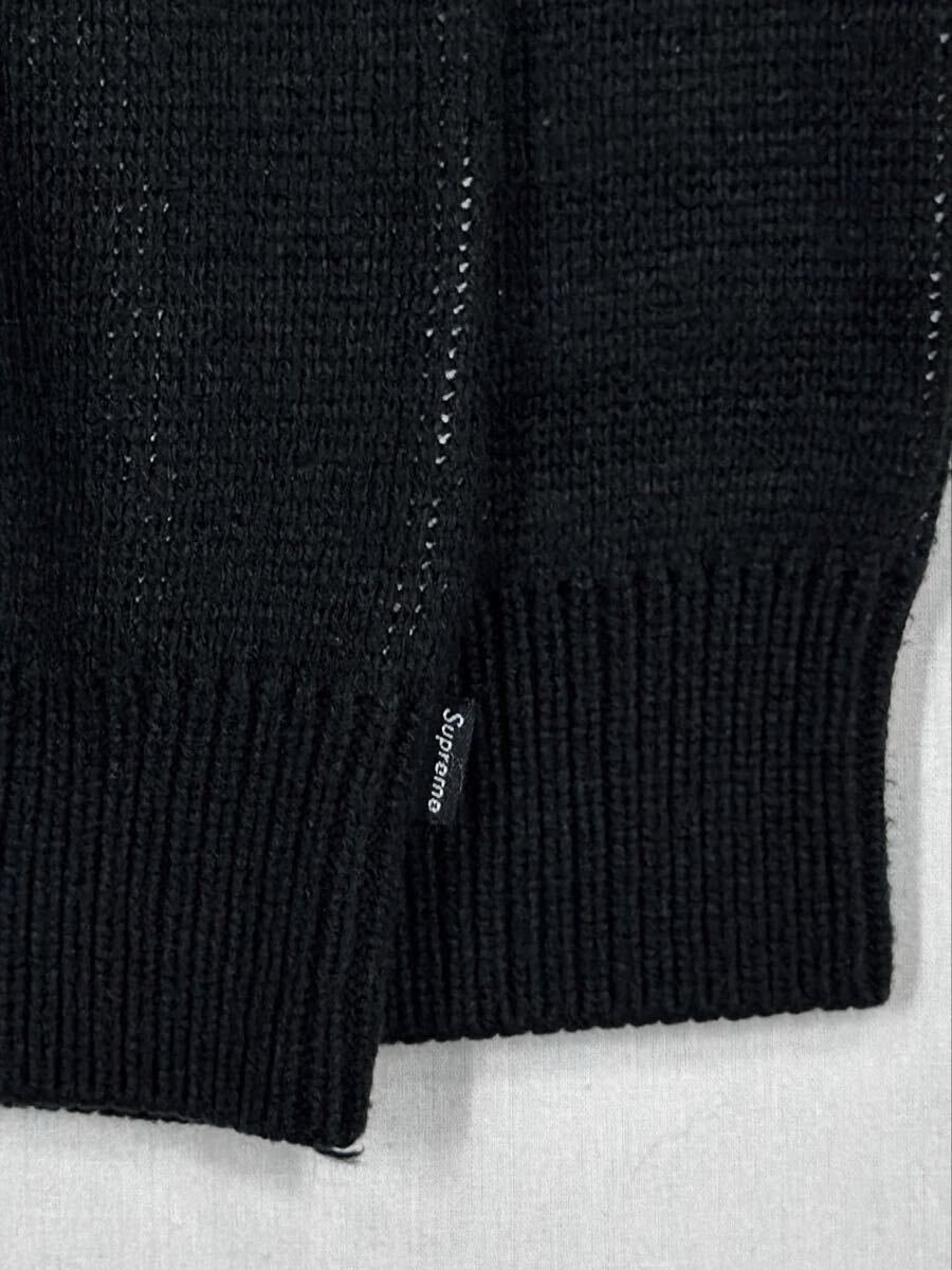 SUPREME NIKE Swoosh Sweater Knit シュプリーム ナイキ コラボ スウォッシュ セーター ブラック Mサイズ_画像5
