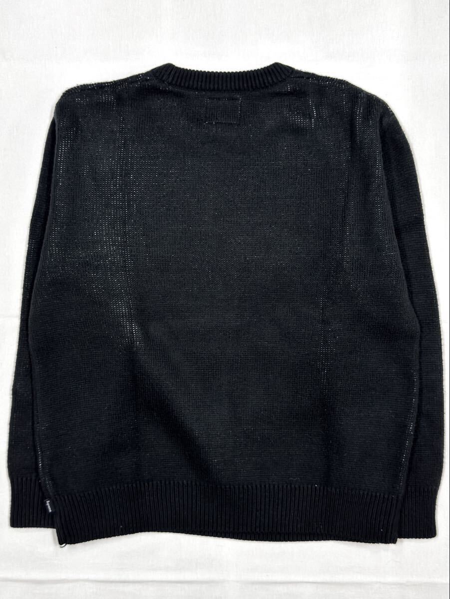 SUPREME NIKE Swoosh Sweater Knit シュプリーム ナイキ コラボ スウォッシュ セーター ブラック Mサイズ_画像2