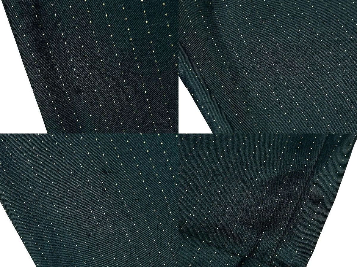 送無 XL 23ss WACKO MARIA ワコマリア DORMEUIL ドーメル社製 GLITTER STRIPED PLEATED TROUSERS ラメ ストライプ スラックス パンツ 緑_画像8