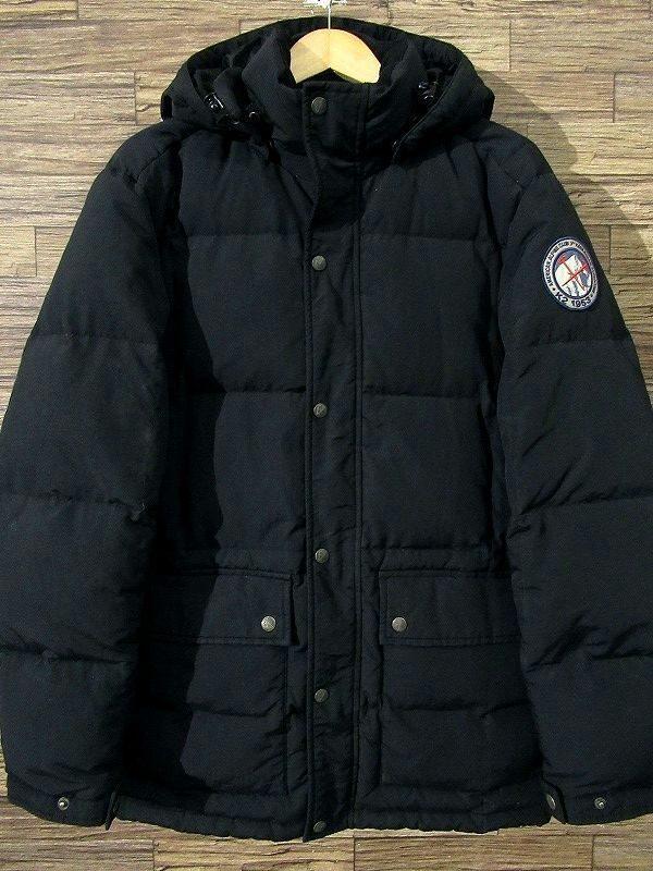 送無 KARAKORAM Eddie Bauer カラコラム エディーバウアー 名品 1953年 復刻 K2 登頂記念 ワッペン 550フィルパワー ダウン ジャケット 黒_画像2