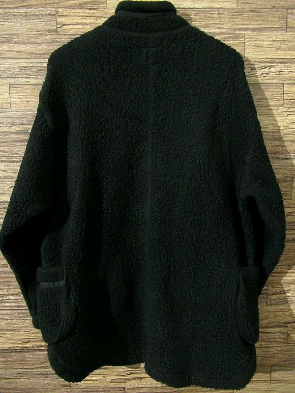 送無 Porter Classic ポータークラシック 19AW FLEECE ZIP UP SHIRT JACKET オーバーサイズ フリース ジップアップ シャツ ジャケット 黒 2_画像3