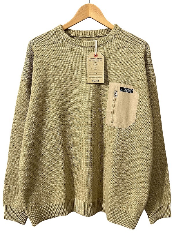 送料無料 新品 タグ付き 定価19,580円 21AW CLUCT クラクト VISTA BELLA KNIT アクリルウール プルオーバー ニット セーター ベージュ L_画像2