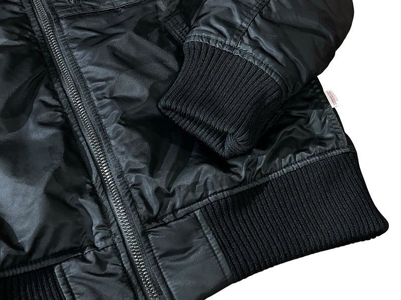 送無 ALPHA アルファ TA1571 中綿 サーモライト 防風 防寒 カモフラ 迷彩 スタンドネック リブ ミリタリー フライト ブルゾン ジャケット M_画像7