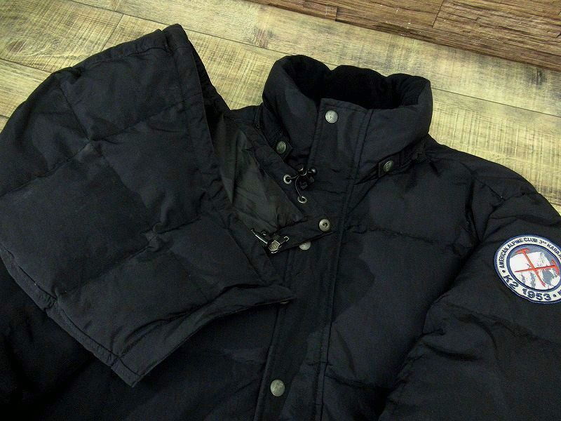 送無 KARAKORAM Eddie Bauer カラコラム エディーバウアー 名品 1953年 復刻 K2 登頂記念 ワッペン 550フィルパワー ダウン ジャケット 黒_画像7