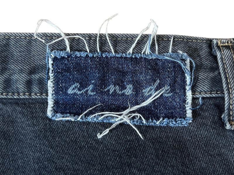 送料無料 美品 日本製 23AW ai no de アイノデ AI23AW-011M Painter ワイド ペインター カーゴ デニム パンツ ジーンズ インディゴ L_画像7